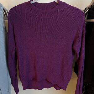 Purple B.P. Cropped Sweater